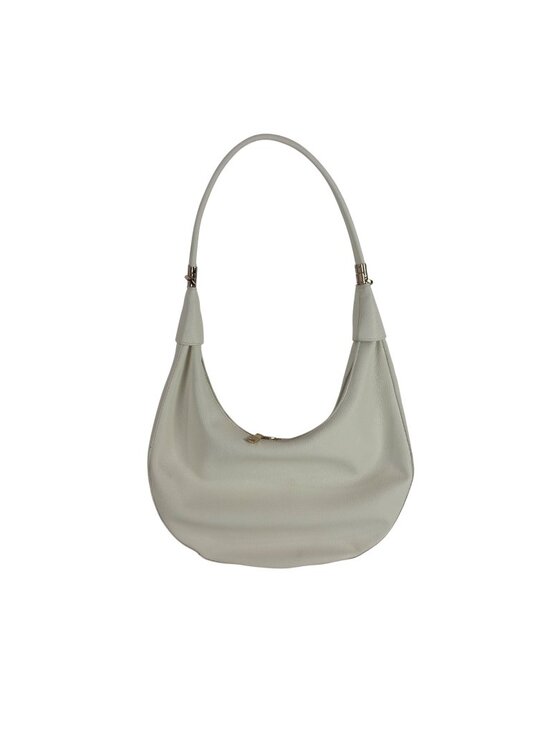 Jen & Co Handbags - Jen & Co Alex Vegan Crescent Crossbody Bag White Ivory Faux Leather Hobo Convert
